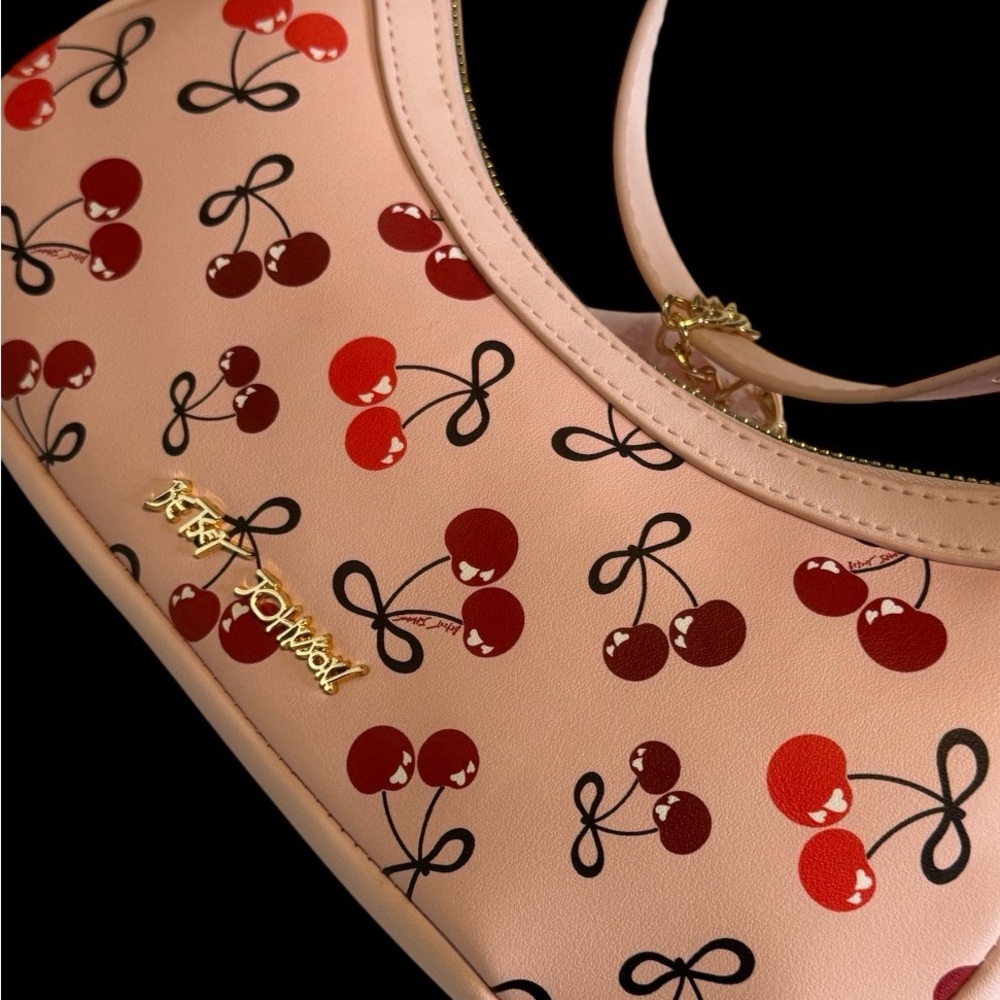 Betsey Johnson Pink and Cream Handbag - Picture 3 of 13